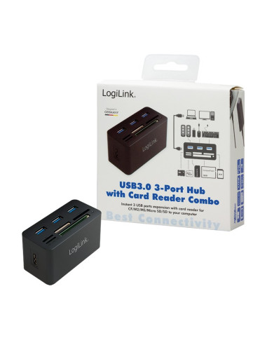 Logilink Cr0042 Stacja Dokująca Przewodowa Usb 3.2 Gen 1 (3.1 Gen 1) Type-A Czarny