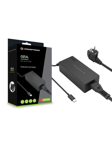 Conceptronic Ozul09Be Adapter Zasilający/ Inwentor Wewnętrzna 65 W Czarny