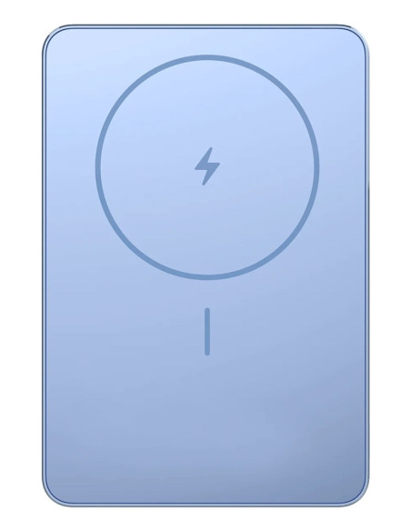 Xiaomi Super Slim Magnetic Power Bank 5000 Litowo-Jonowa (Li-Ion) 5000 Mah Bezprzewodowe Ładowanie Niebieski