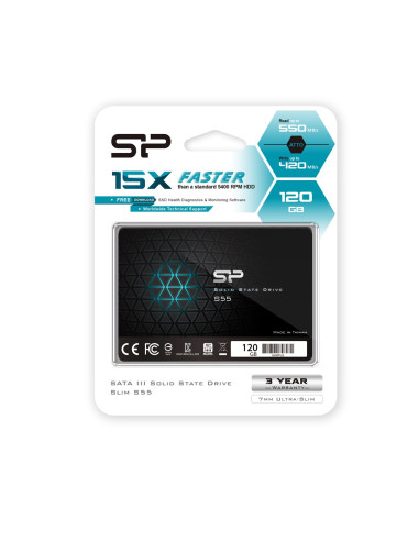 Silicon Power Slim S55 2.5" 120 Gb Serial Ata Iii Tlc