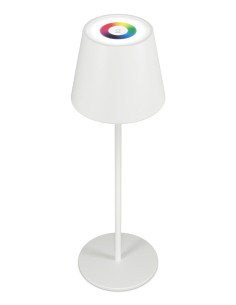 Realpower Led-Rgb Tischlampe Dimmbar Mit Akku,Weiss