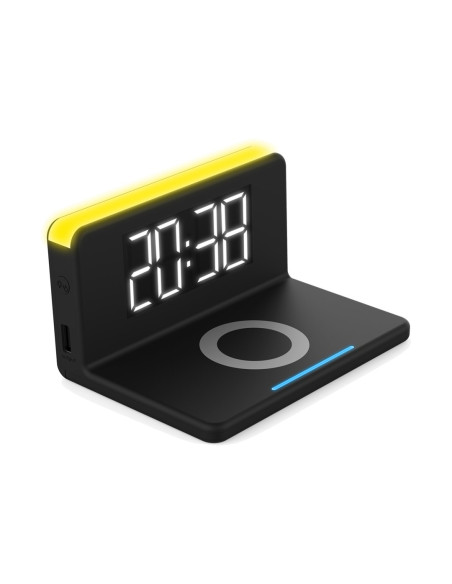 Terratec Chargeair Cyfrowy Budzik Czarny, Żółty
