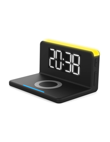 Terratec Chargeair Cyfrowy Budzik Czarny, Żółty