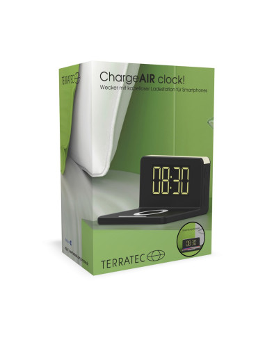 Terratec Chargeair Cyfrowy Budzik Czarny, Żółty