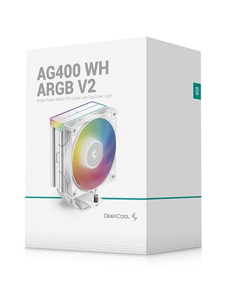 Deepcool Ag400 Wh Procesor Chłodnica Powietrza 12 Cm Biały 1 Szt.