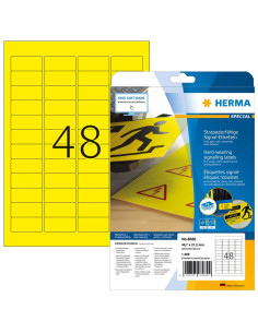 Herma 8030 Etykiet Do Nadruku Żółty Samoprzylepne Etykiety Do Drukowania