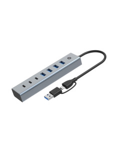 Conceptronic Hubbies20G Huby I Koncentratory Usb 3.2 Gen 1 (3.1 Gen 1) Type-C 5000 Mbit/S Szary 2