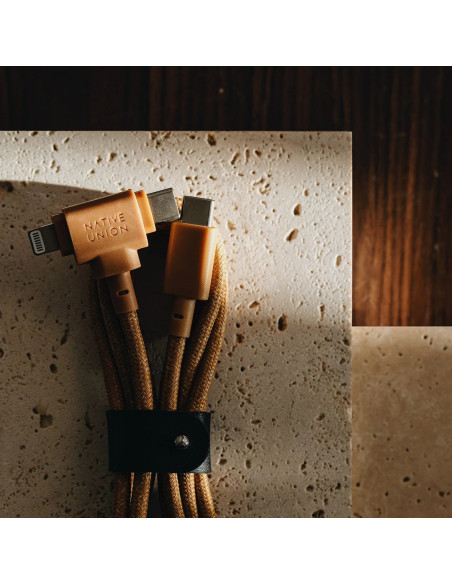 Kabel Native Union Duo (Usb-C Do Usb-C/Lightning), Zielony, Usb C, Usb C/Lightning, 1.5 M, Męski, Męski