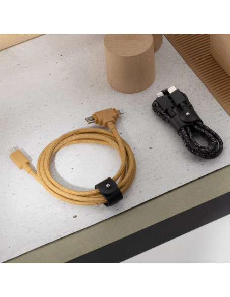 Kabel Native Union Duo (Usb-C Do Usb-C/Lightning), Zielony, Usb C, Usb C/Lightning, 1.5 M, Męski, Męski
