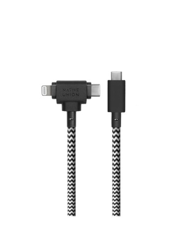 Kabel Native Union Duo (Usb-C Do Usb-C/Lightning), Zielony, Usb C, Usb C/Lightning, 1.5 M, Męski, Męski