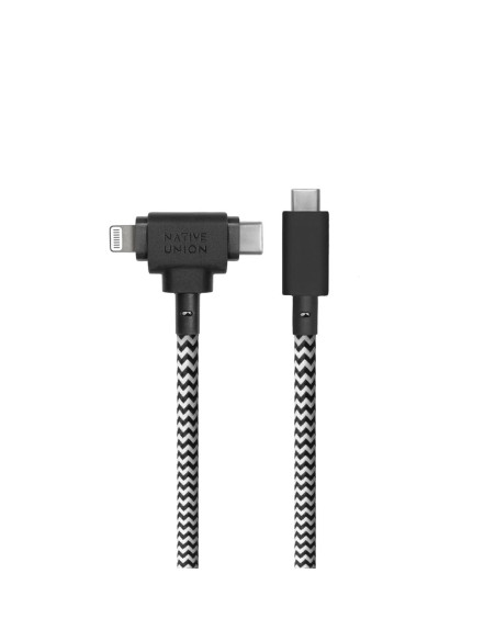 Kabel Native Union Duo (Usb-C Do Usb-C/Lightning), Zielony, Usb C, Usb C/Lightning, 1.5 M, Męski, Męski