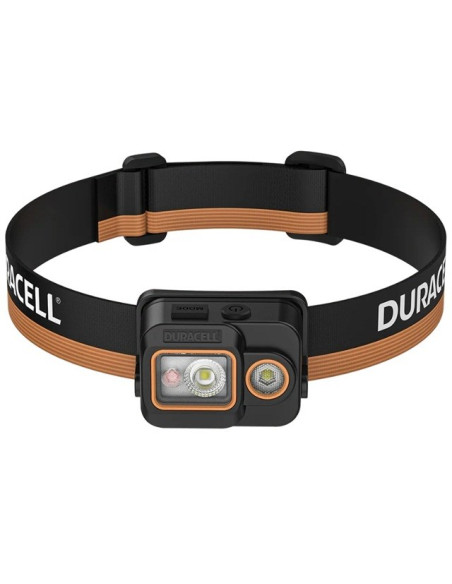 Duracell Dh700R Latarka Czołowa Czarny, Pomarańczowy