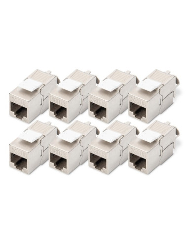 Digitus Moduł Cat 6A Keystone, Ekranowany, Beznarzędziowe Złącze Montażowe - 8 Szt.
