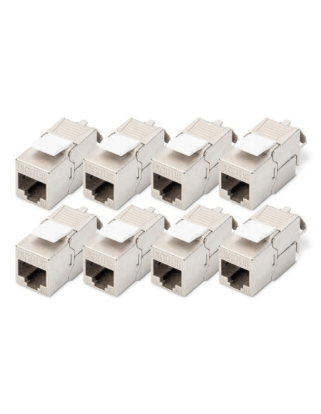 Digitus Moduł Cat 6A Keystone, Ekranowany, Beznarzędziowe Złącze Montażowe - 8 Szt.