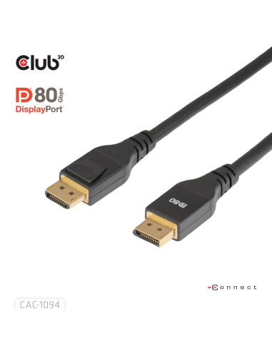 Club3D Cac-1094 Kabel Displayport 2 M Czarny