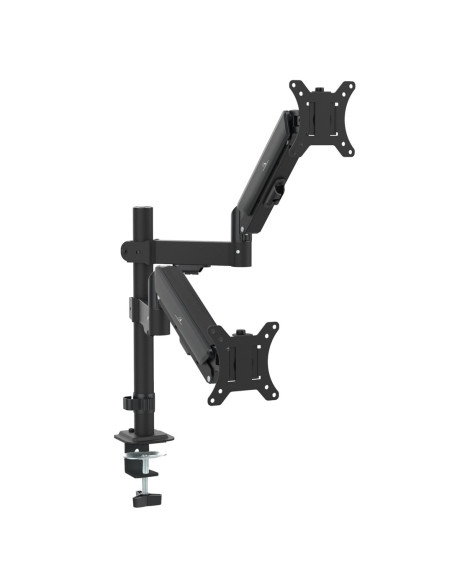 Uchwyt Na 2 Monitory Maclean, Sprężyna Gazowa, 17"-32", 2-10Kg, Czarny, Mc-136