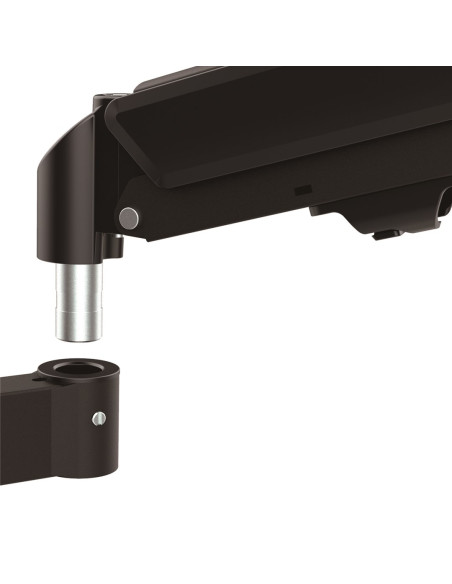 Uchwyt Na 2 Monitory Maclean, Sprężyna Gazowa, 17"-32", 2-10Kg, Czarny, Mc-136