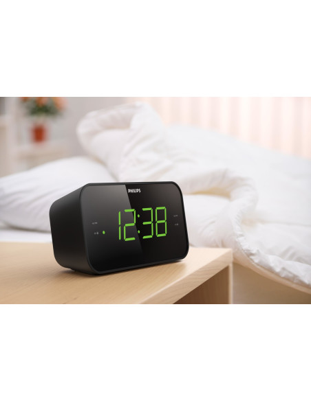 Philips Tar3306/12 Budzik Cyfrowy Budzik Czarny