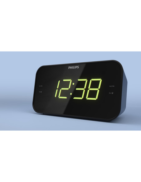 Philips Tar3306/12 Budzik Cyfrowy Budzik Czarny