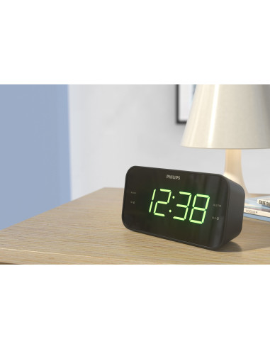 Philips Tar3306/12 Budzik Cyfrowy Budzik Czarny