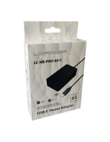 Lc-Power Lc-Nb-Pro-65-C Adapter Zasilający/ Inwentor Wewnętrzna 65 W Czarny