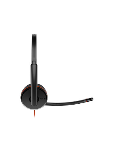 Poly Blackwire 3220 Stereo Usb-C Headset +Usb-C/A Adapter