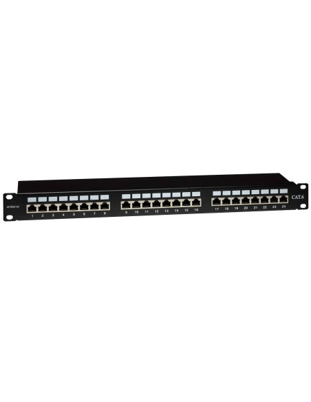 Emiternet Panel 19" 24Xrj45 Stp Kat.6 (1U) Z Półką