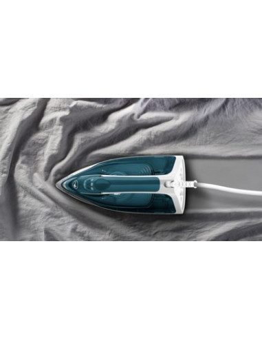 Tefal Fv2839 Żelazko Suche I Parowe Ceramiczna Stopa 2400 W Niebieski, Biały