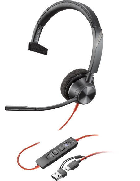 Słuchawki Poly Blackwire 3310 Mono Microsoft Teams Usb-C