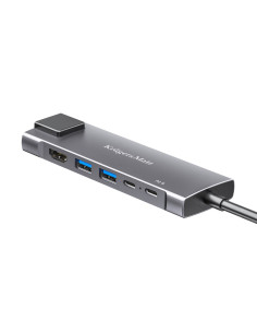 Adapter (Hub) Usb Typu C Na Hdmi/2X Usb3.0/2X Usb Typu C/Rj45