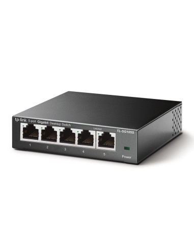Tp-Link Tl-Sg105S Nie Zarządzany Gigabit Ethernet (10/100/1000) Czarny