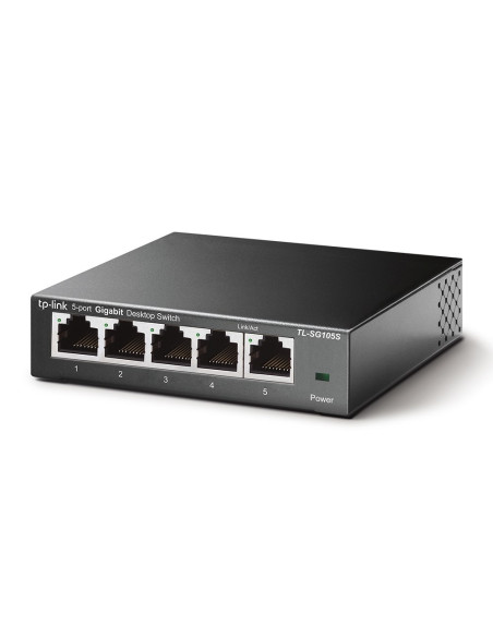 Tp-Link Tl-Sg105S Nie Zarządzany Gigabit Ethernet (10/100/1000) Czarny
