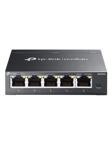 Tp-Link Omada Es205G Łącza Sieciowe Zarządzany Gigabit Ethernet (10/100/1000) Czarny