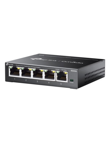 Tp-Link Omada Es205G Łącza Sieciowe Zarządzany Gigabit Ethernet (10/100/1000) Czarny