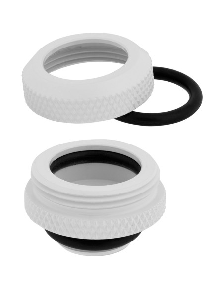 Corsair Hydro X Series Xf Hardline Anschluss Gerade G1/4 Auf 14Mm Ad Hardtube - 4Er Pack, Weiß