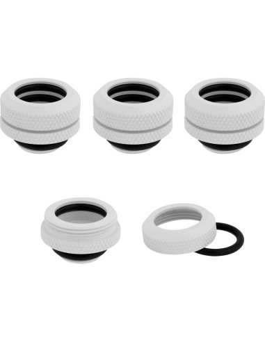 Corsair Hydro X Series Xf Hardline Anschluss Gerade G1/4 Auf 14Mm Ad Hardtube - 4Er Pack, Weiß