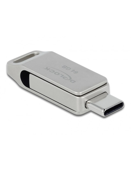 Delock Pendrive Usb-C + Typ-A 5 Gbps 64 Gb - Metalowa Obudowa