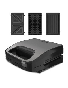 Opiekacz Black+Decker Z 3 Wymiennymi Płytami Bxsa754E 750W