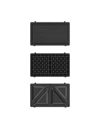 Opiekacz Black+Decker Z 3 Wymiennymi Płytami Bxsa754E 750W