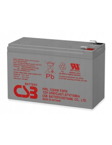 Akumulator Żelowy Csb Hrl1234Wf2 12V 9Ah Long Life (8L)