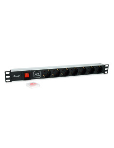 Equip 333309 Rozdzielacz Zasilania Pdu 7 X Gniazdo Sieciowe 1U Czarny, Srebrny 2