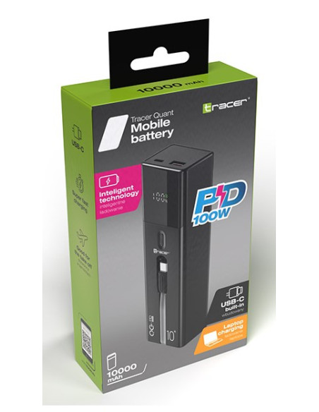 Tracer Quant Litowo-Jonowa (Li-Ion) 10000 Mah Czarny
