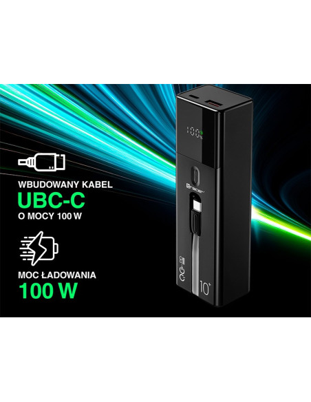 Tracer Quant Litowo-Jonowa (Li-Ion) 10000 Mah Czarny