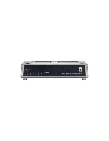 Levelone Fsw-0808Tx Przełącznik Sieciowy Nie Zarządzany Fast Ethernet (10/100) Szary