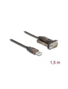 Delock Adapter Usb 2.0 Typu-A Na 1 X Szeregowy Rs-232 D-Sub 9-Pinowy Męski Ze Śrubami, 1,5 M 2
