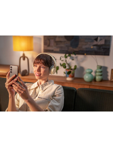 Philips Tah3209Bg/00 Słuchawki/Zestaw Słuchawkowy Bezprzewodowy Opaska Na Głowę Połączenia/Muzyka Bluetooth Beżowy