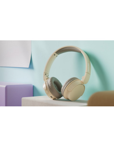 Philips Tah3209Bg/00 Słuchawki/Zestaw Słuchawkowy Bezprzewodowy Opaska Na Głowę Połączenia/Muzyka Bluetooth Beżowy