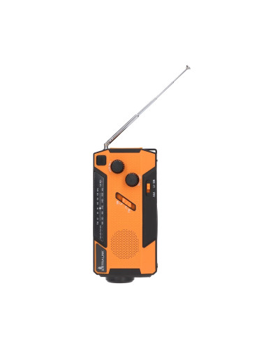 Extralink Ex.93746 Radio Awaryjne Solarne Z Korbka Dynamo Powerbank 4000Mah Z Latarka Sos Sr-4000 Przenośny Analogowy