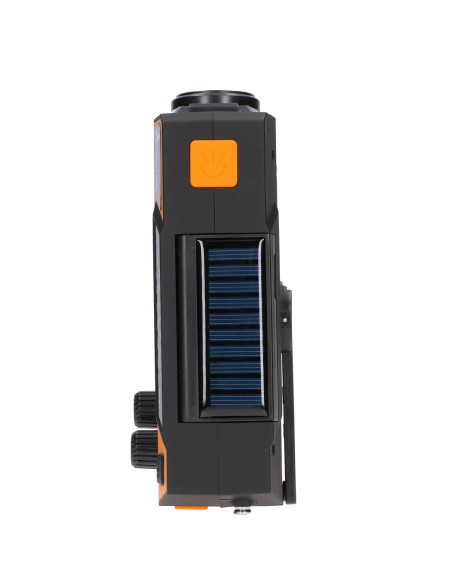 Extralink Ex.93746 Radio Awaryjne Solarne Z Korbka Dynamo Powerbank 4000Mah Z Latarka Sos Sr-4000 Przenośny Analogowy