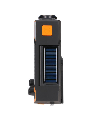 Extralink Ex.93746 Radio Awaryjne Solarne Z Korbka Dynamo Powerbank 4000Mah Z Latarka Sos Sr-4000 Przenośny Analogowy